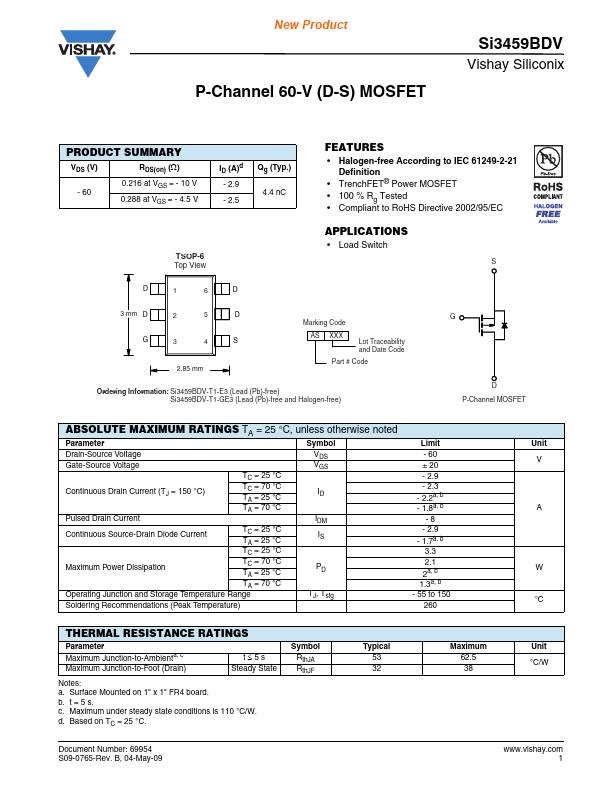 Si3459BDV