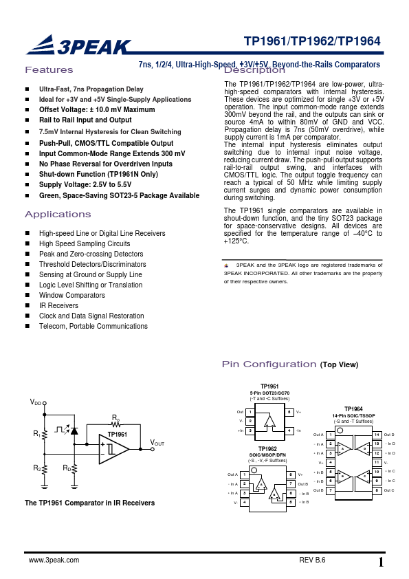 TP1961 Datasheet Preview