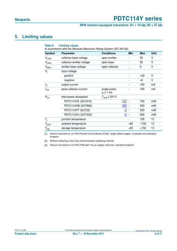 PDTC114YU