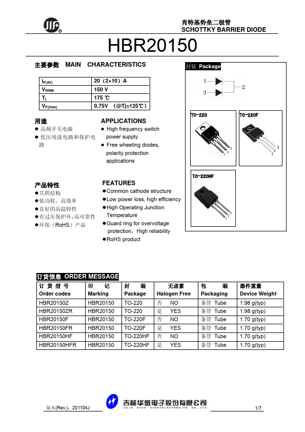 HBR20150ZR