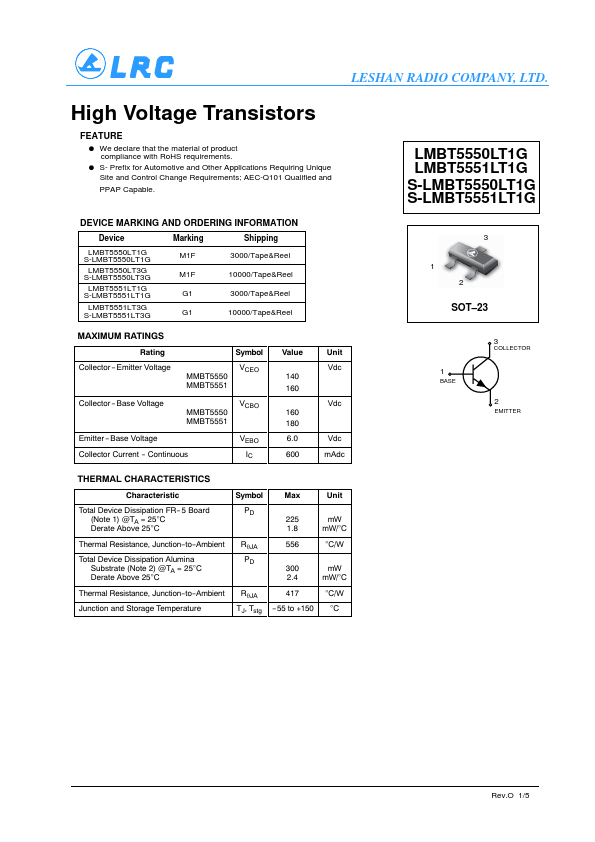 LMBT5550LT3G