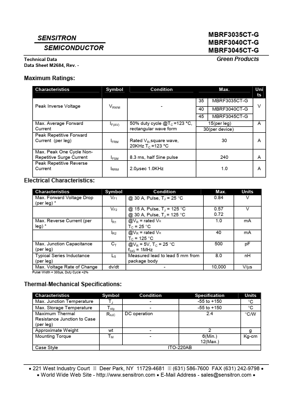 MBRF3035CT-G