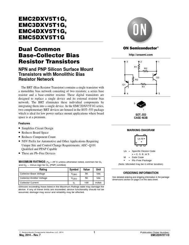 EMC2DXV5T1G