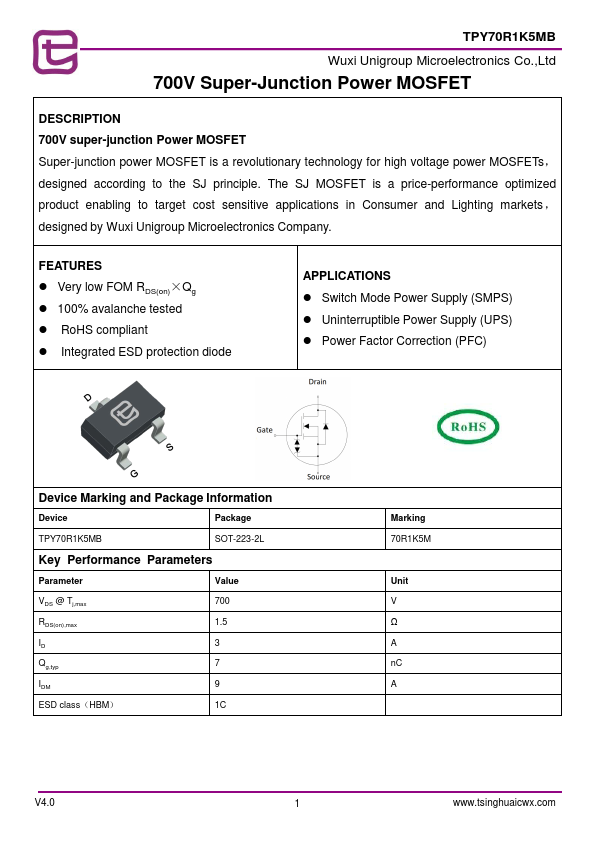 TPY70R1K5MB Datasheet Preview