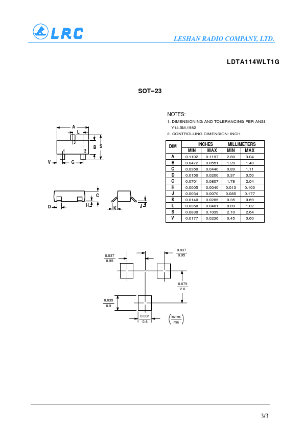 LDTA114WLT3G