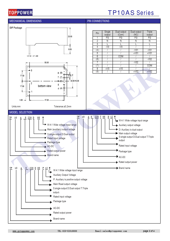 TP10AS220T05D12W