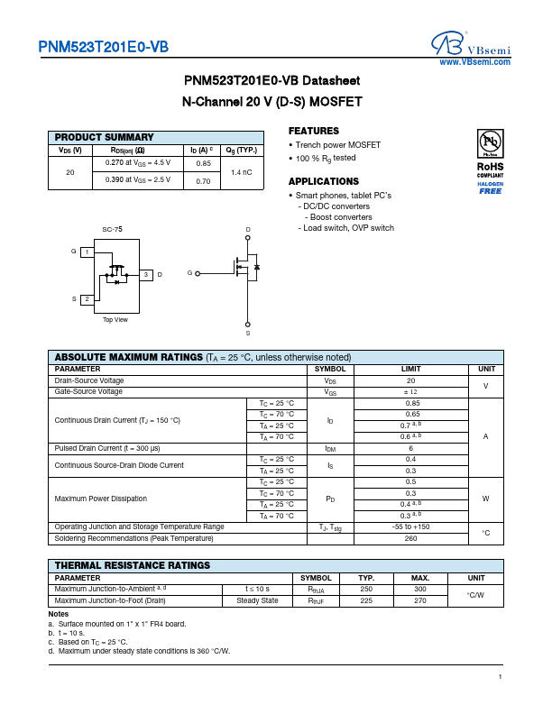 PNM523T201E0 Datasheet Preview