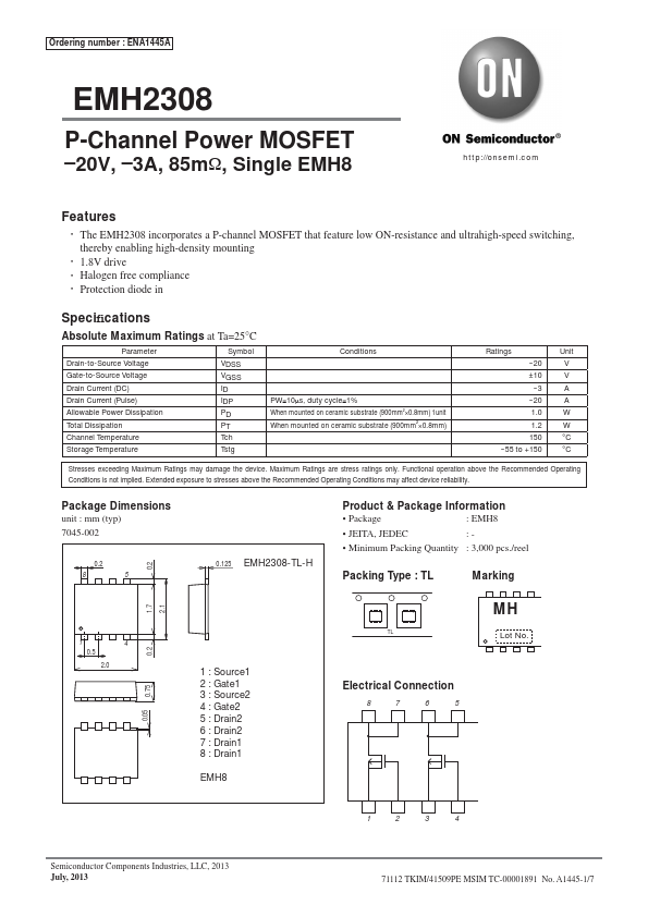 EMH2308 Datasheet Preview