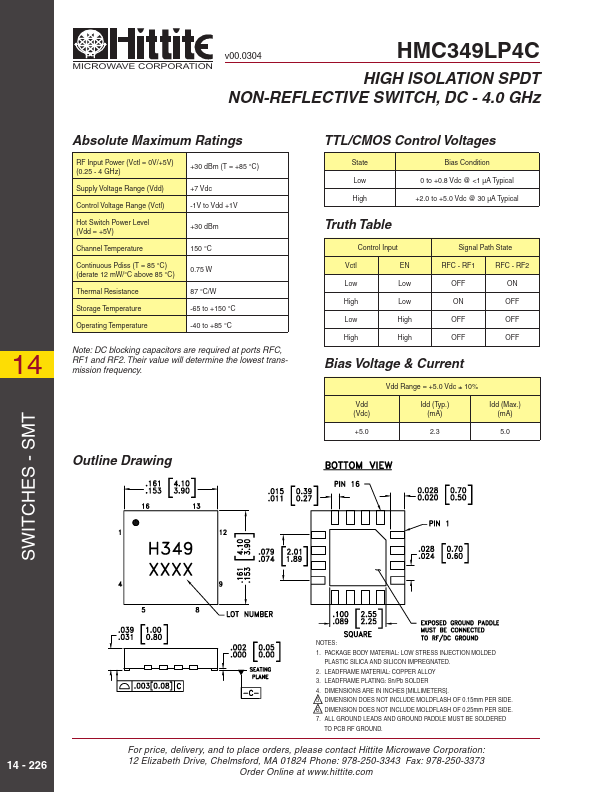 HMC349LP4C