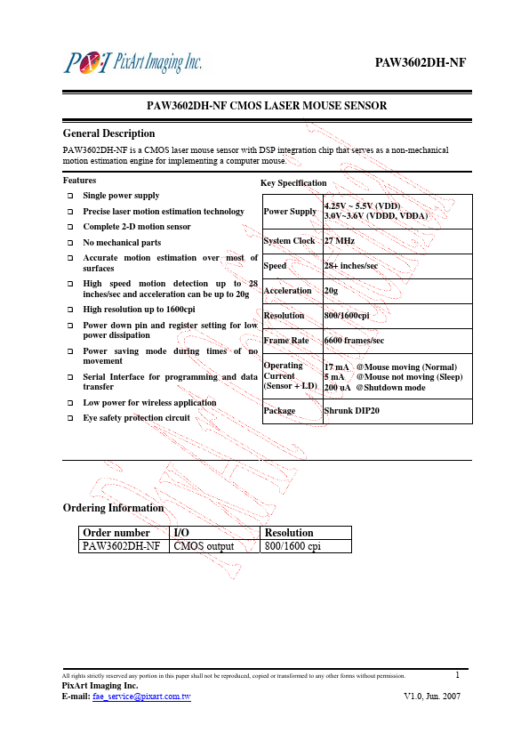 PAW3602DH-NF