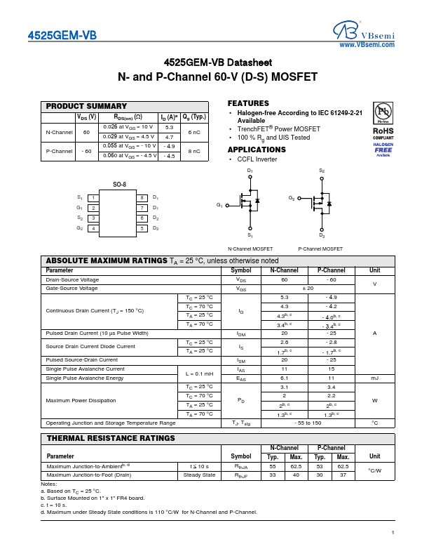 4525GEM Datasheet Preview