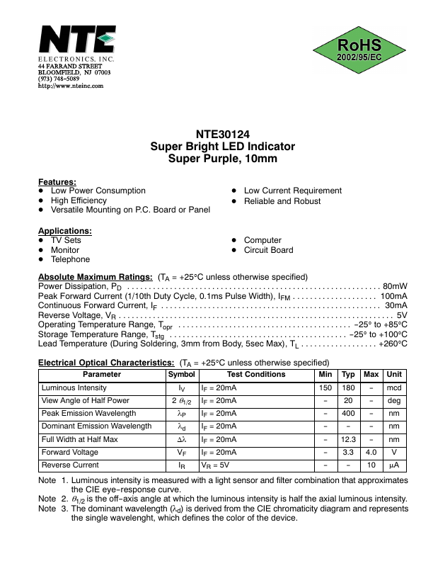 NTE30124