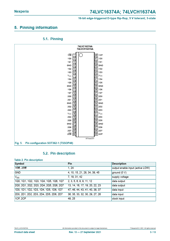 74LVC16374A