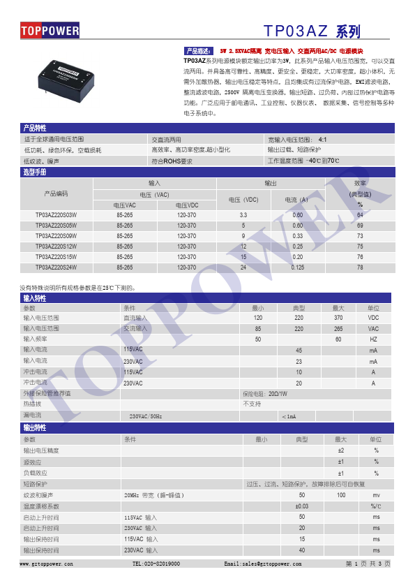 TP03AZ220S09W