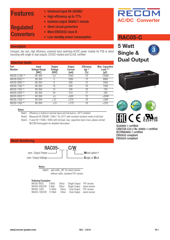 RAC05-24SC