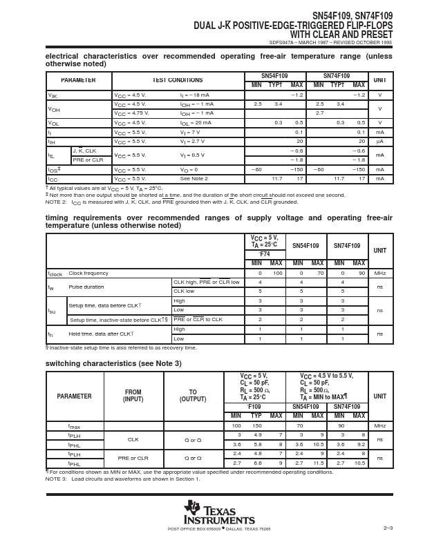 SN74F109