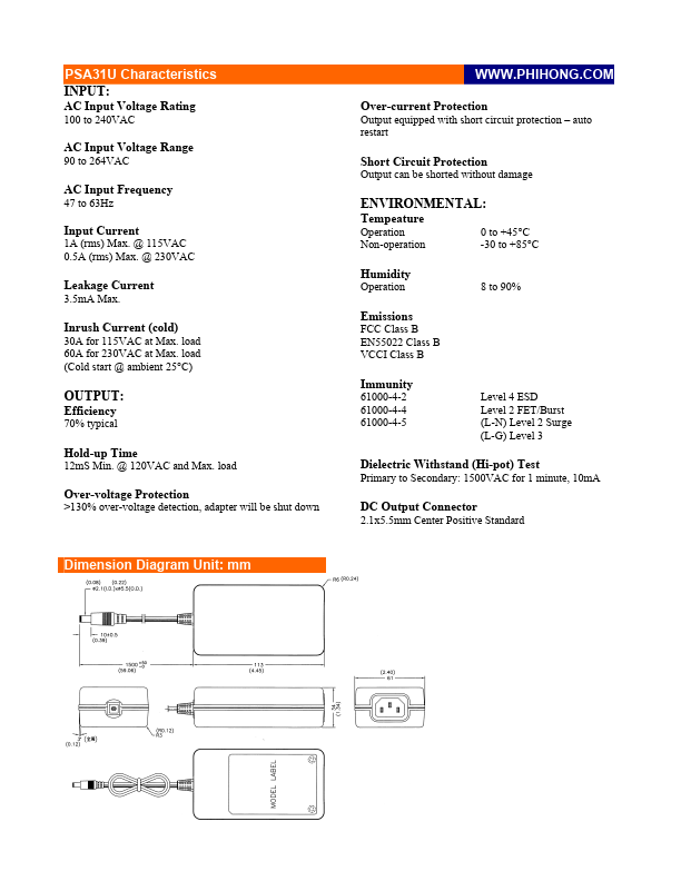 PSA31U-xxx