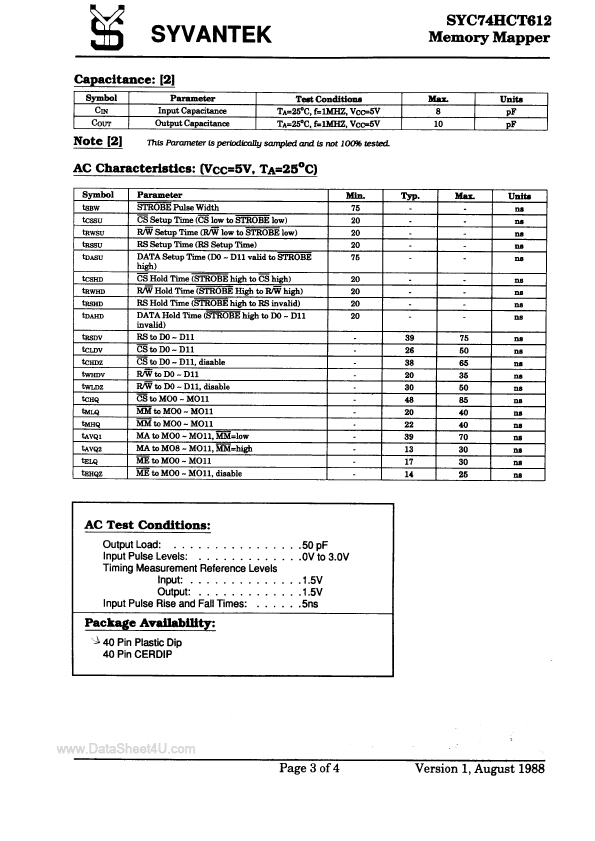 SYC74HCT612