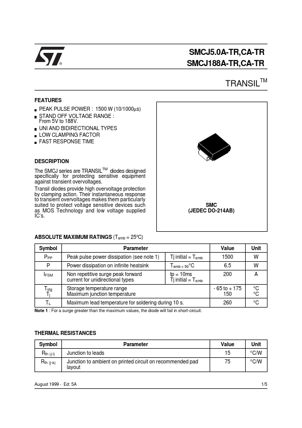 SMCJ30A-TR