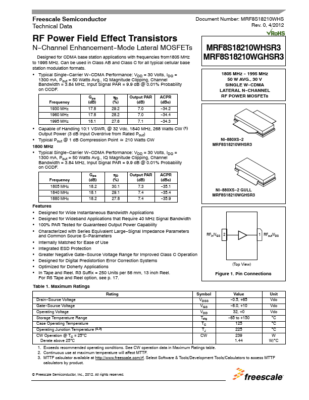 MRF8S18210WHSR3