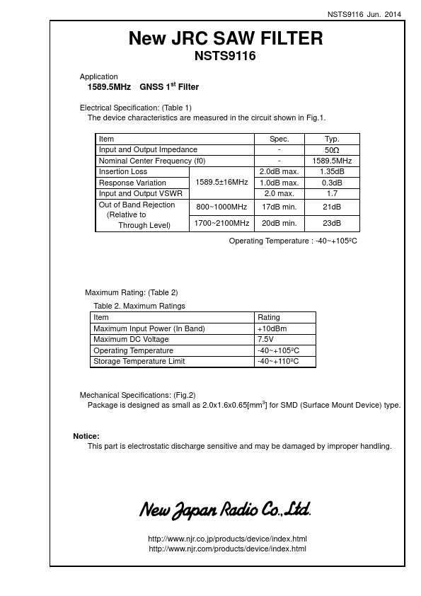 NSTS9116