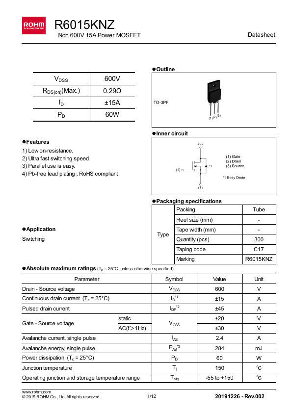 R6015KNZ