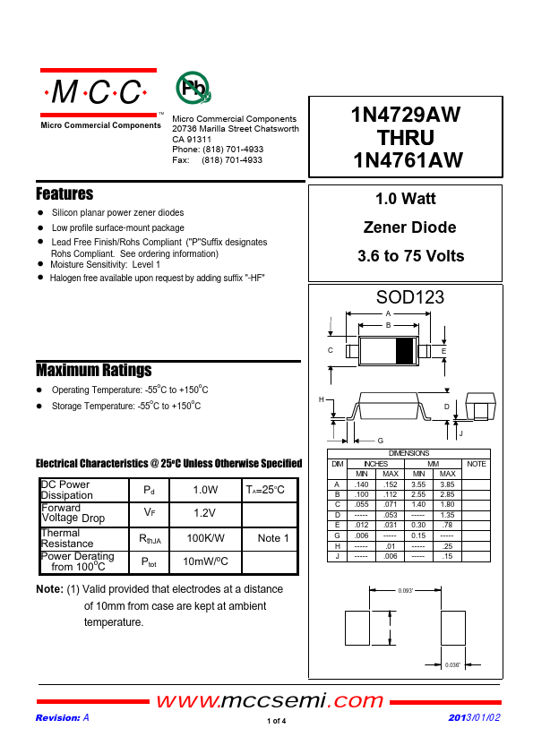 1N4740AW