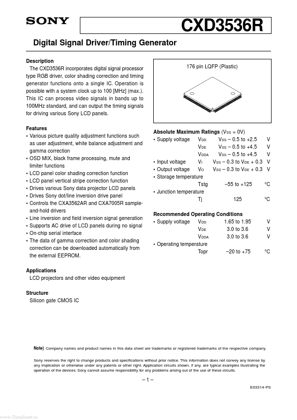 CXD3536R