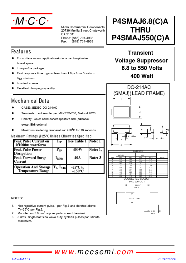 P4SMAJ62A