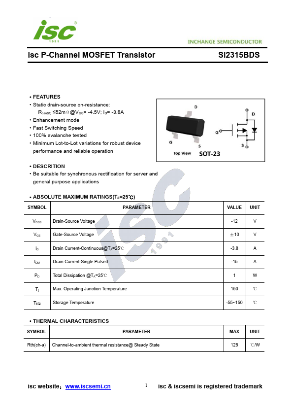 Si2315BDS