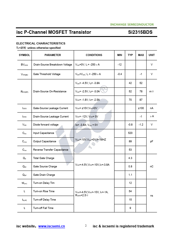 Si2315BDS