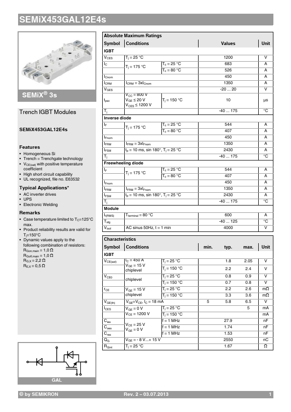 SEMIX453GAL12E4S