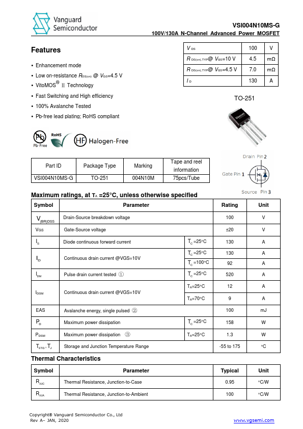 VSI004N10MS-G