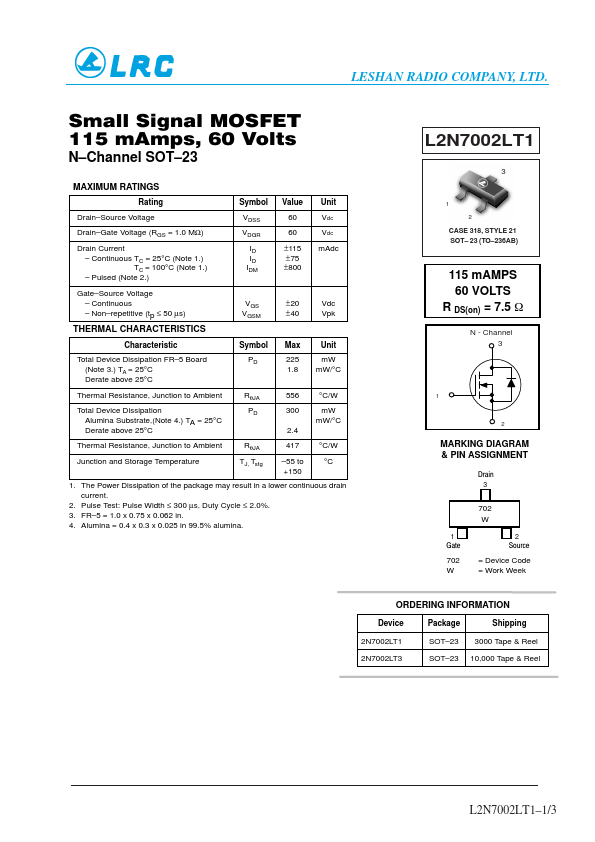 2N7002LT1