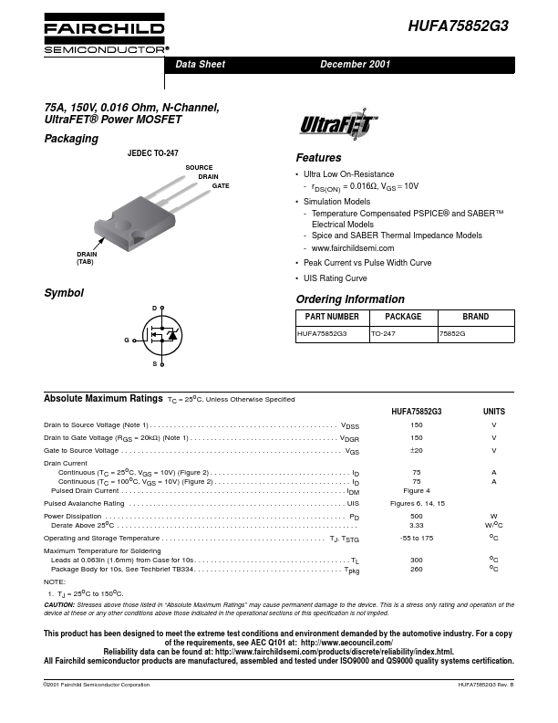 HUFA75852G3