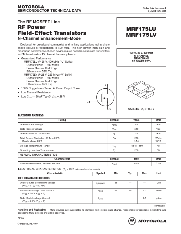 MRF175LV