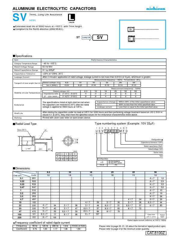 USV1C221MFD