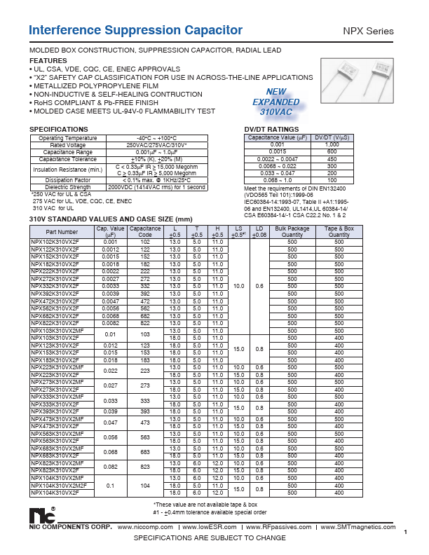 NPX474K275VX2MF