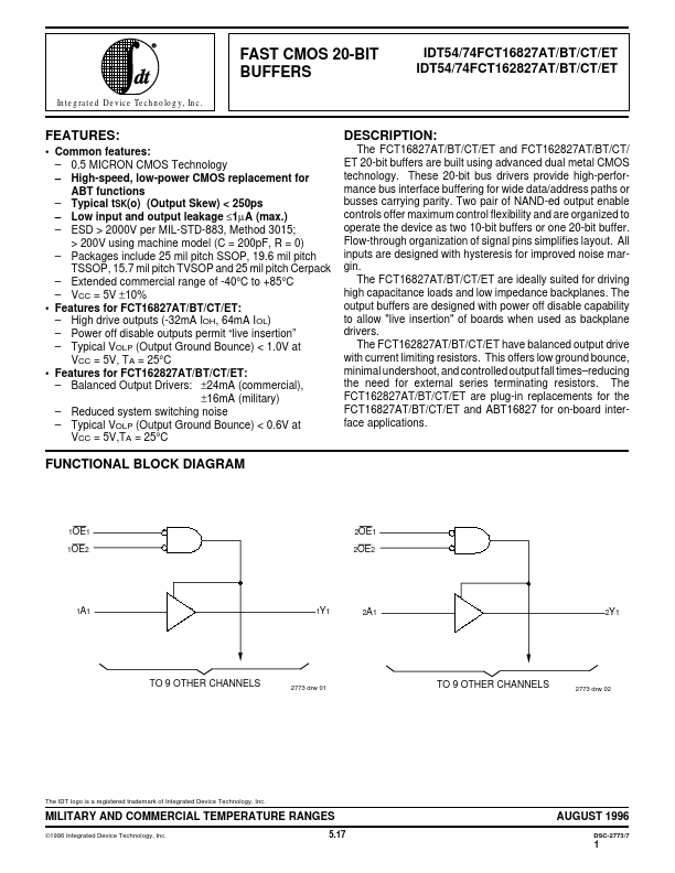 IDT54FCT16827AT