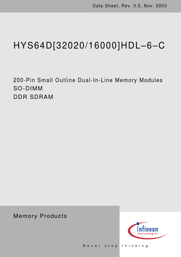 HYS64D32020HDL-6-C