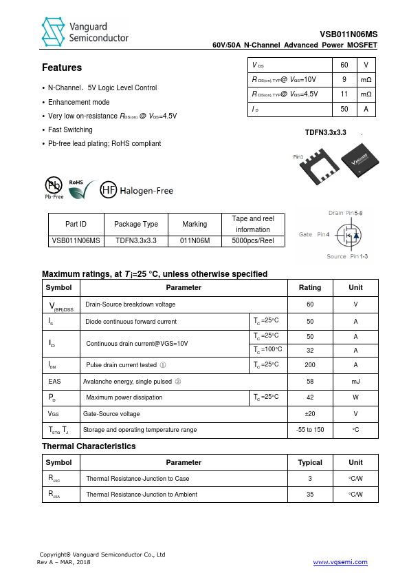 VSB011N06MS