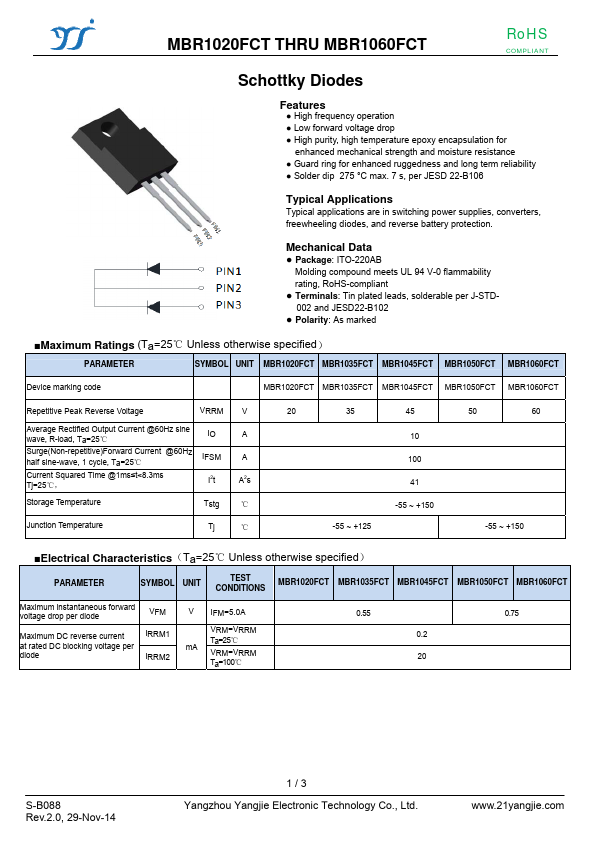 MBR1020FCT