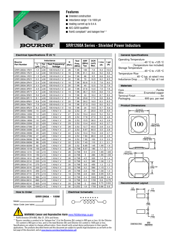 SRR1260A Datasheet Preview