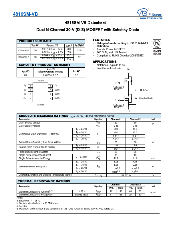 4816SM Datasheet Preview