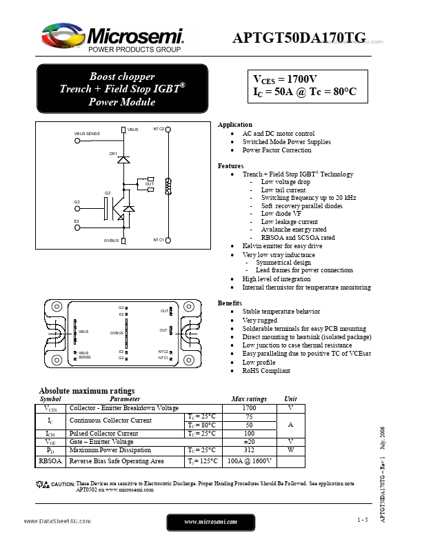 APTGT50DA170TG