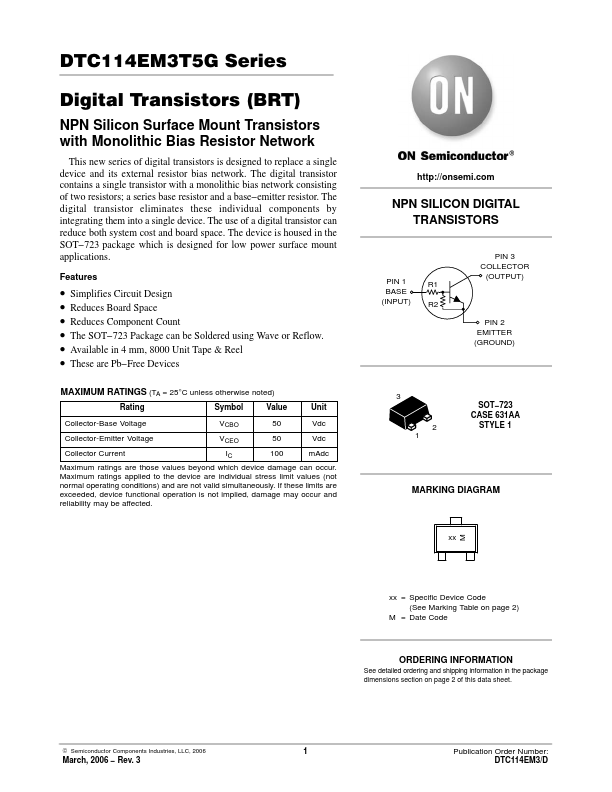 DTC123EM3T5G