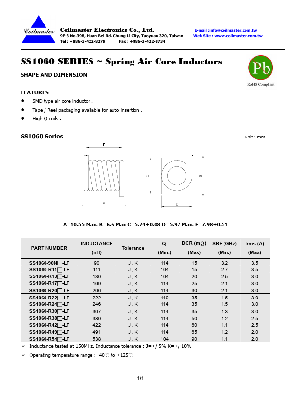 SS1060-R22K-LF