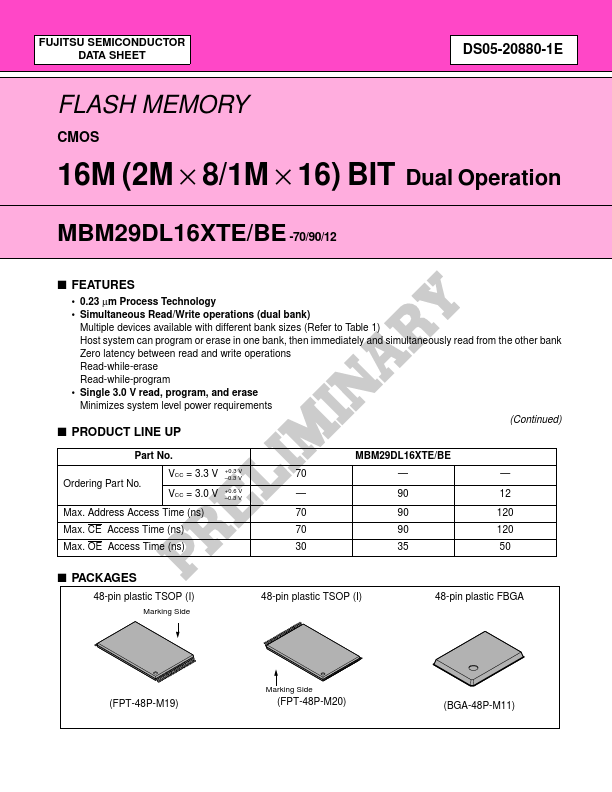 MBM29DL161BE-90