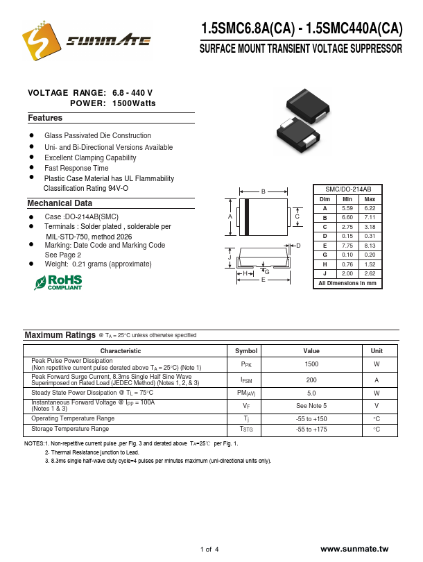 1.5SMC10CA