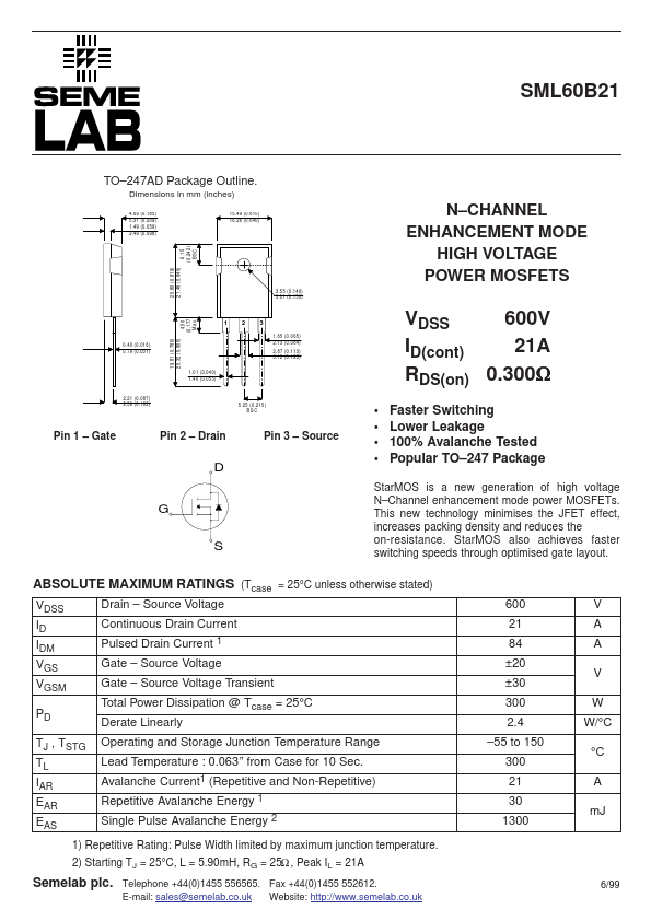 SML60B21 Datasheet Preview